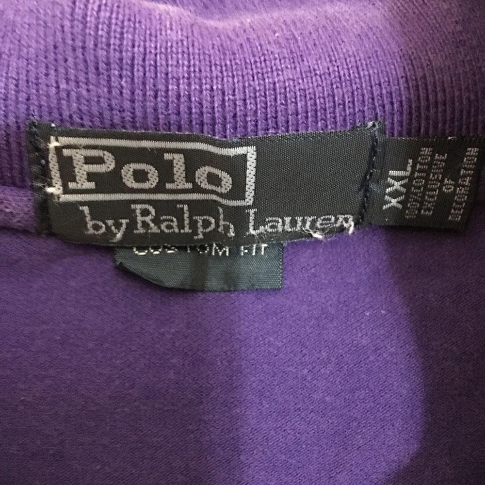 Rare Vintage Polo Ralph Lauren Logo pop collar top - Picture 9 of 10